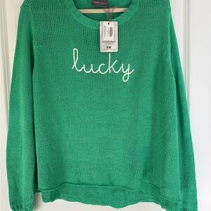 Wooden Ships Green Crew Neck Sweater